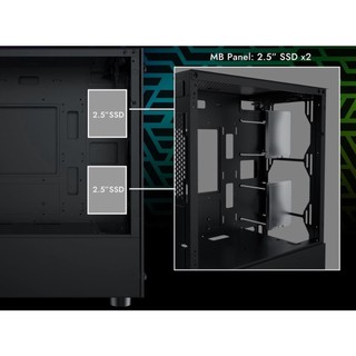 Vỏ Case XIGMATEK NYX 3F BLACK ( KÈM 3 FAN LED )