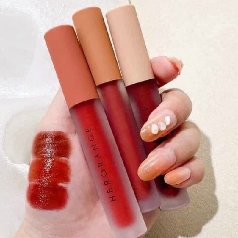 Set 3 cây son kem lì herorange nội địa siêu Hot