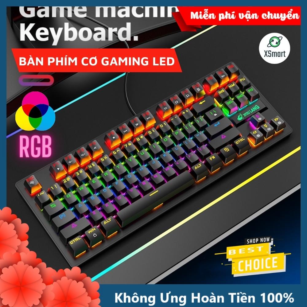 Bàn phím cơ chơi game Crack K2 PRO Led 10 chế độ khác nhau kiểu dáng gaming cho máy tính laptop pc