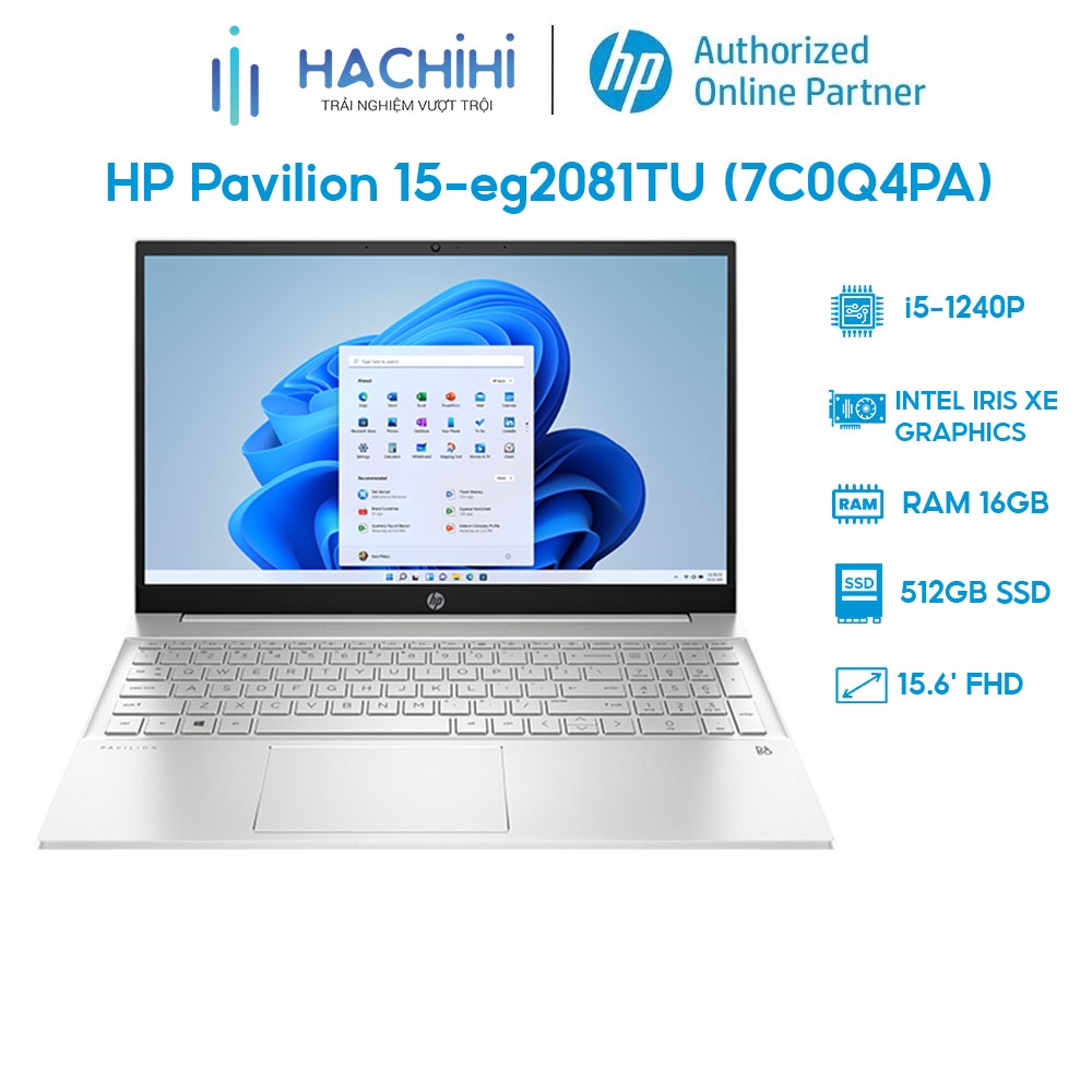 Laptop HP Pavilion 15-eg2081TU (7C0Q4PA) (i5-1240P | 16GB | 512GB | Intel Iris Xe Graphics | 15.6' FHD | Win 11)