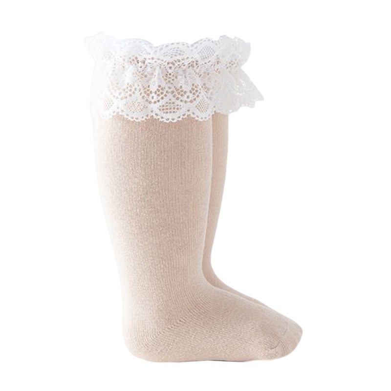 Vớ Phối Ren Nhún Bèo Phong Cách Công Chúa Xinh Xắn Cho Bé Gái