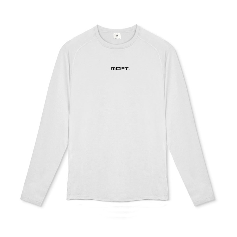 Áo Thun Thể Thao Tay Dài Dáng Ôm Thoáng Khí Thời Trang Cho Nam