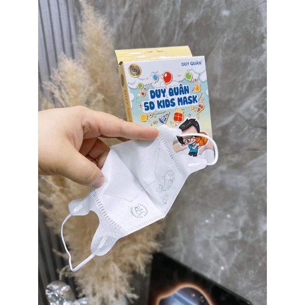 Hộp 100 chiếc khẩu trang 5d bé Duy Quân