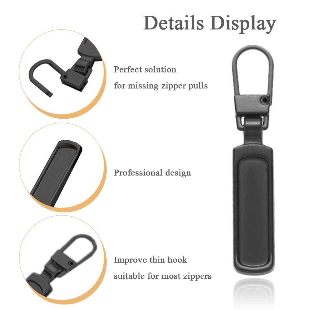 1 Khóa Kéo Kim Loại 5 Màu Có Thể Tháo Rời Tiện Dụng DIY