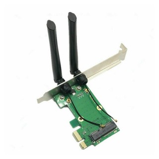 Card WiFi PCI-E Express + 2 Ăng-Ten Mở RộNg Cho PC