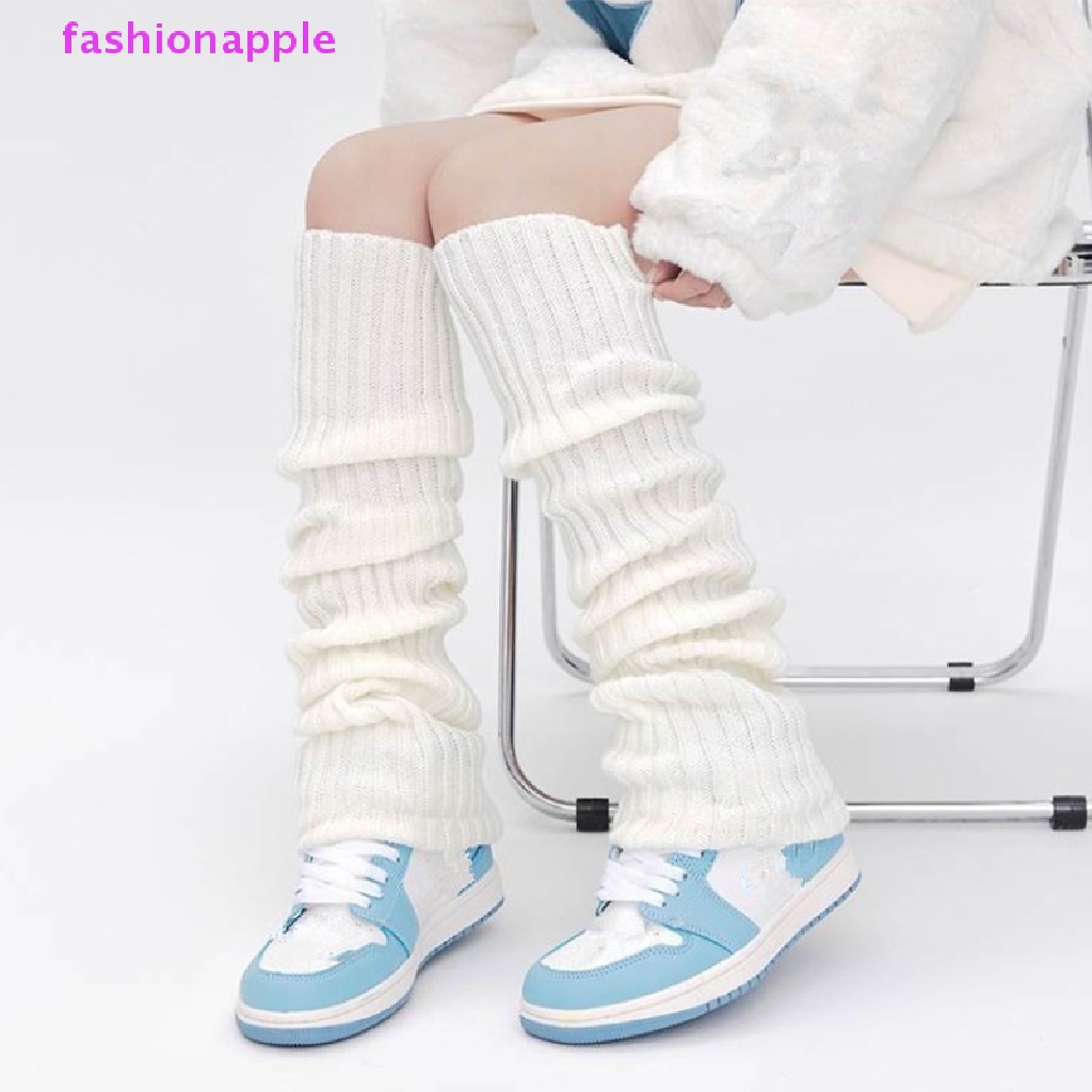 Vớ Dài Đan Len Giữ Ấm Chân Thời Trang Thu Đông Cho Nữ