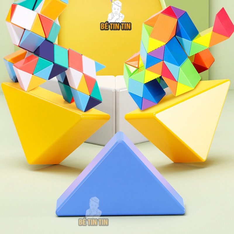 Rubik Rắn Magic Snake, 1 Que Thước Ma Thuật Sáng Tạo Đồ Chơi Phát Triển Trí Não
