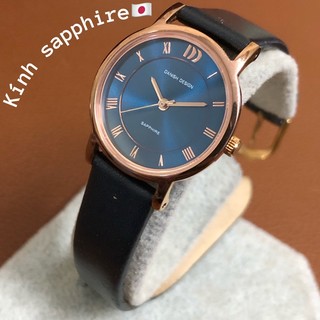 Đồng hồ nữ dây da kính saphhire thương hiệu Danish Design