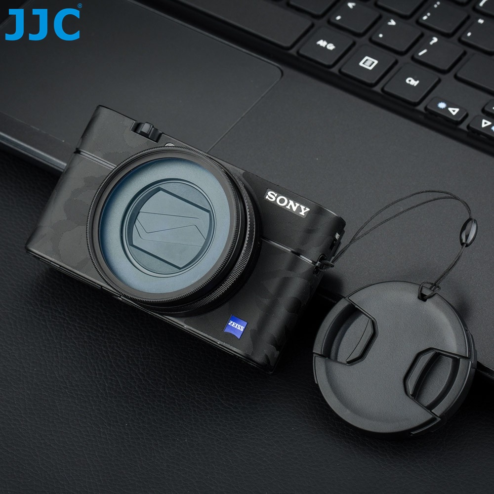 JJC RN-RX100V Bộ Chuyển Đổi Kính Lọc Ống Kính Bằng Nhôm Có Nắp Ống Kính Cho Máy Ảnh Sony RX100 V VA IV III II RX100M5 RX100M5A RX100M4 RX100M3 RX100M2 DSC- RX100V RX100IV RX100III RX100II RX100