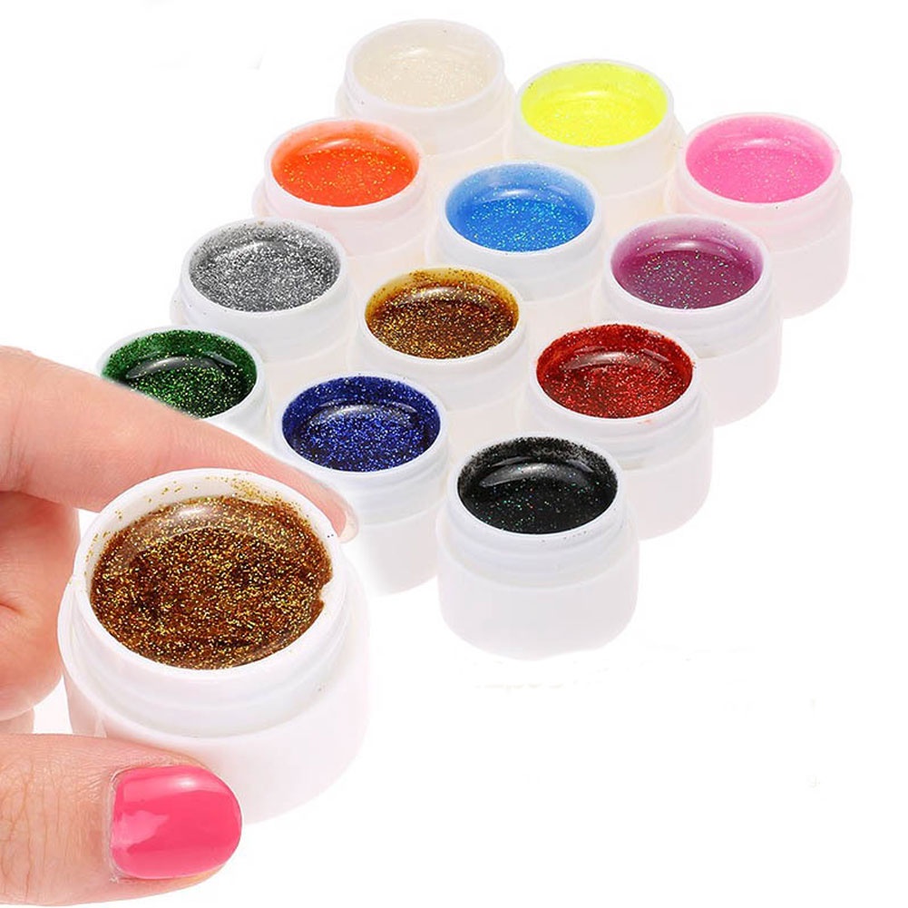 Sơn Móng Tay UV Gel Kim Tuyến Lấp Lánh Bán Vĩnh Viễn