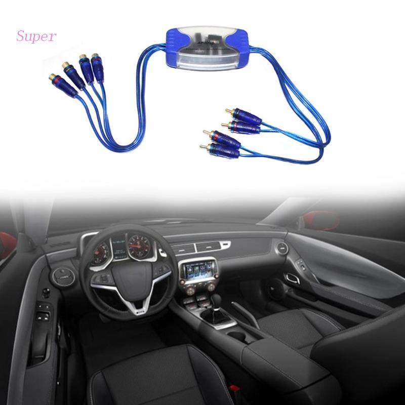 Bộ Lọc Cách Ly Tiếng Ồn 4 Kênh 4RCA Cho Hệ Thống Âm Thanh Stereo / Xe Hơi / Nhà