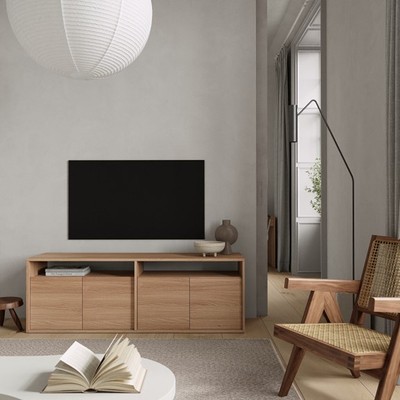 DECI, Tủ trang trí, tủ TV TVD_031, 160x40x54cm, tủ gỗ Scandi Home