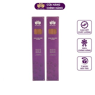  Combo 2 Hộp Nhang Trầm Hương - Loại 100 Cây Chân Mộc Tự Nhiên - Thơm Dịu Nhẹ An Toàn 30,38cm | Mộc Liên Hoa 