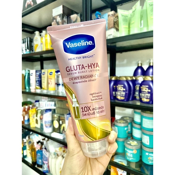 NỘI ĐỊA THÁI - Dưỡng thể trắng da Vaseline 10x Gluta-HYA Serum Burst Lotion UV 330ml