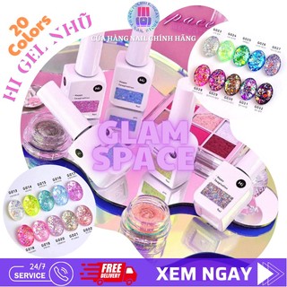 Sơn gel nhũ cao cấp Hàn quốc màu nhũ sáng lấp lánh Hi gel chính hãng chất sơn đậm đặc