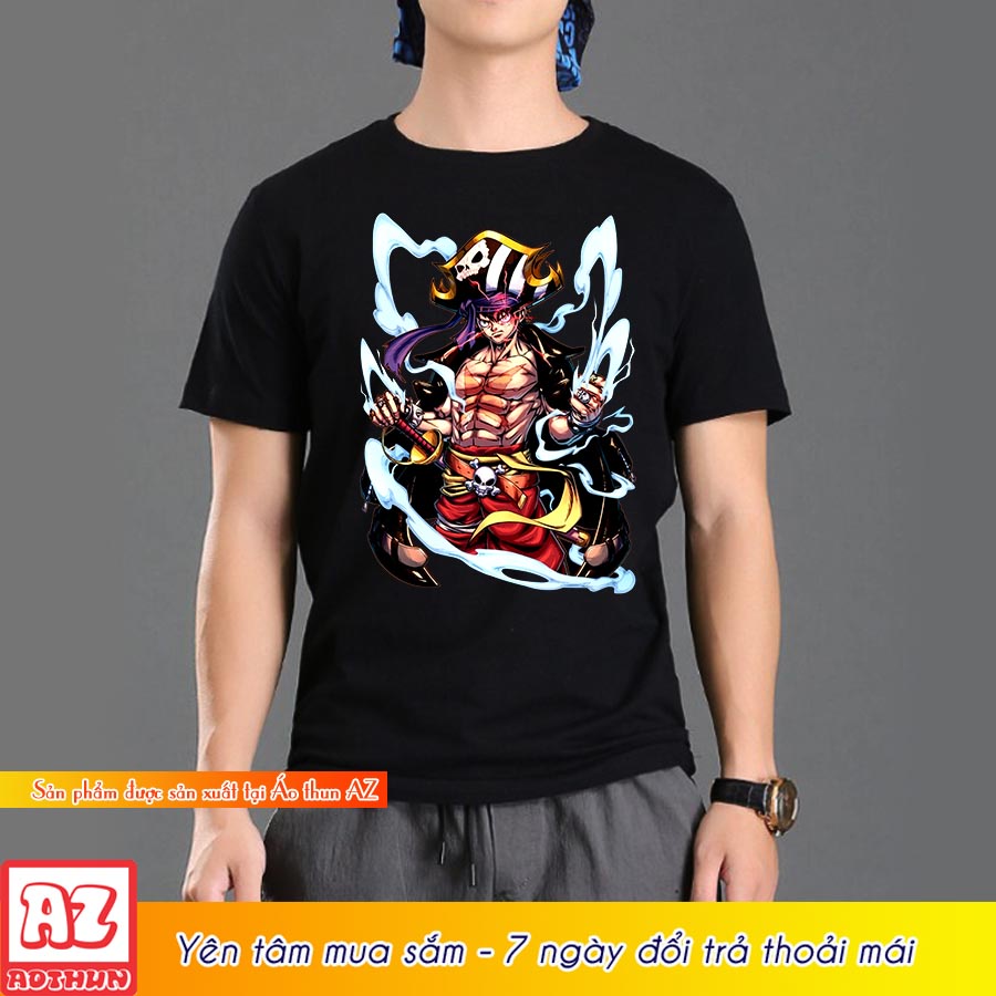 Áo thun in hình one piece luffy gear 5 thiết kế mới - Vải cotton thái thoáng mát M3207