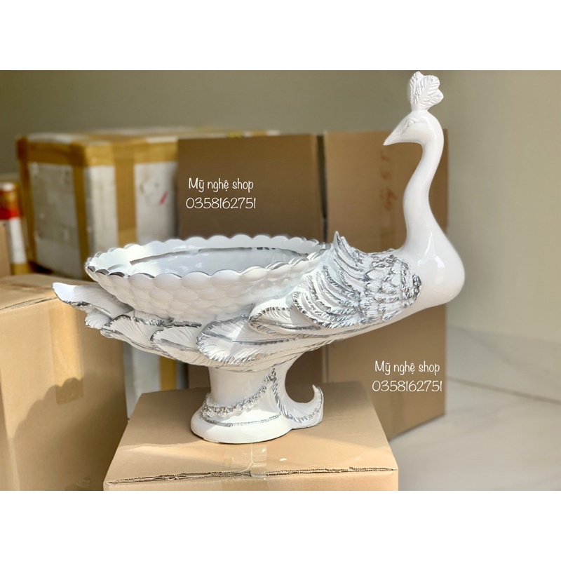 Bình hoa con công, chim công