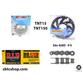 NSD Nhông dĩa RECTO sên DID Benelli TNT 150 TNT15 TNT150 chính hãng