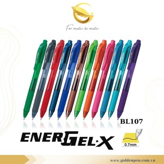 [HÀNG CHÍNH HÃNG] Bút Energel Bấm Pentel BL107 (0.7mm)| Màu Sắc Đa Dạng Tương Ứng Màu Vỏ