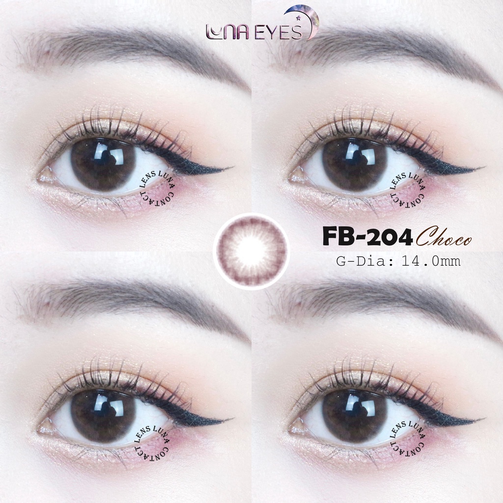 Kính áp tròng LUNA EYES FB-204 CHOCO - Lens size nhỏ