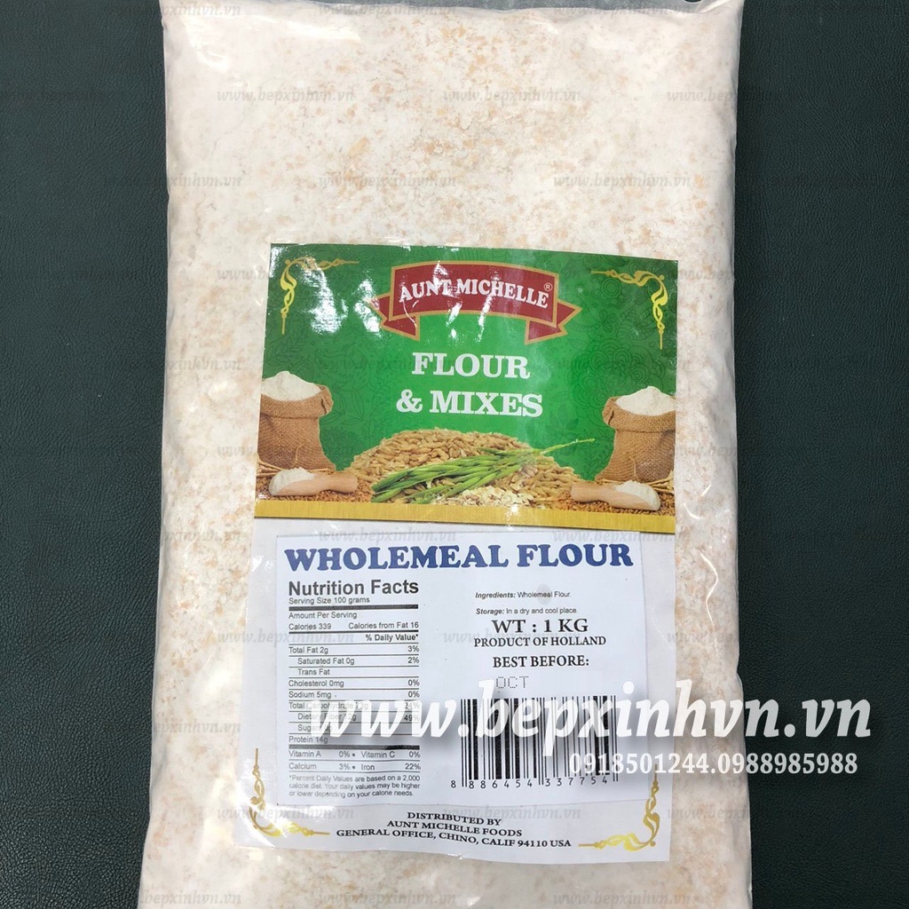 Bột mì nguyên cám Aunt Michelle 1kg