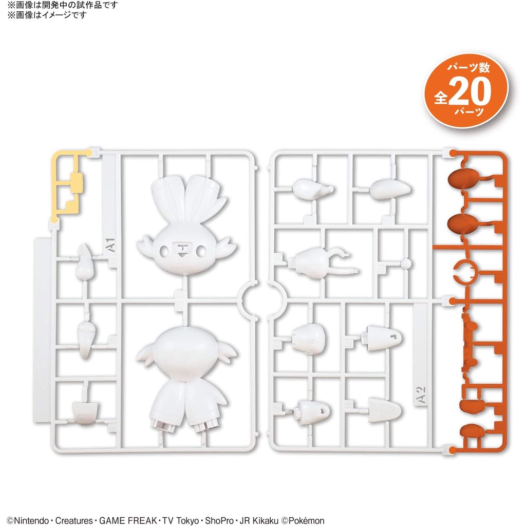 Mô hình lắp ráp Bandai Pokemon Plato Scorbunny 05 Plastic Model Collection Select Series