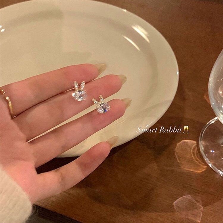 Bông Tai Đính Đá Zircon Thời Trang Cho Nữ