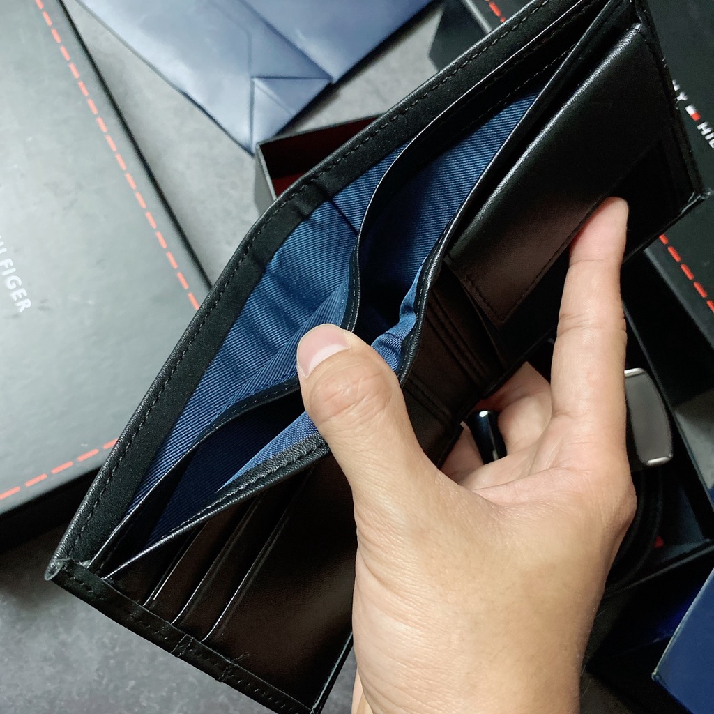 Set TM ví sọc giữa + nịt vuông trơn - S261