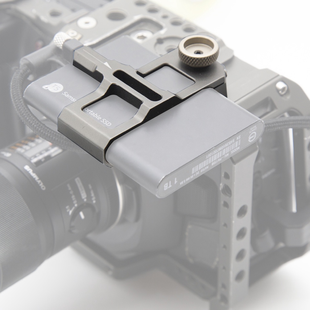 Giá Đỡ Ổ Đĩa SSD XT-XINTE Bằng Hợp Kim Nhôm Cho BMPCC 4K 6K T5 BlackMagic BMPCC 4K 6K