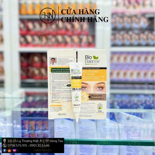 Kem ngăn ngừa, giảm thâm quần mắt, bọng mắt BIOBALANCE, BIO BALANCE 15ml Brightening Eye Cream Thổ Nhĩ Kỳ