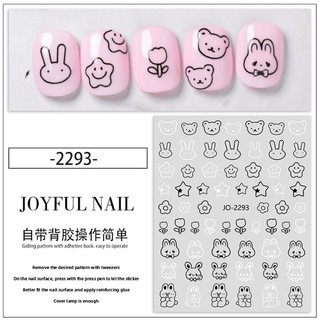 sticker dán móng dễ thương