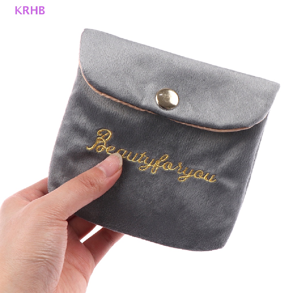 Túi Đựng Mỹ Phẩm Son Môi KRHB Bằng Nhung Dùng Đi Du Lịch Tiện Lợi Mới