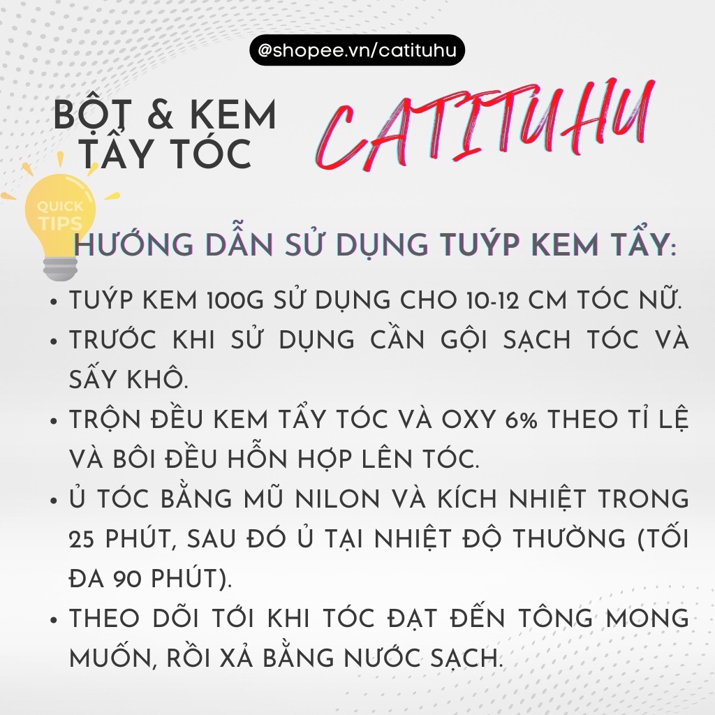 Tẩy tóc Nâng tông không mùi không xót tẩy 1 lần lên tông 9