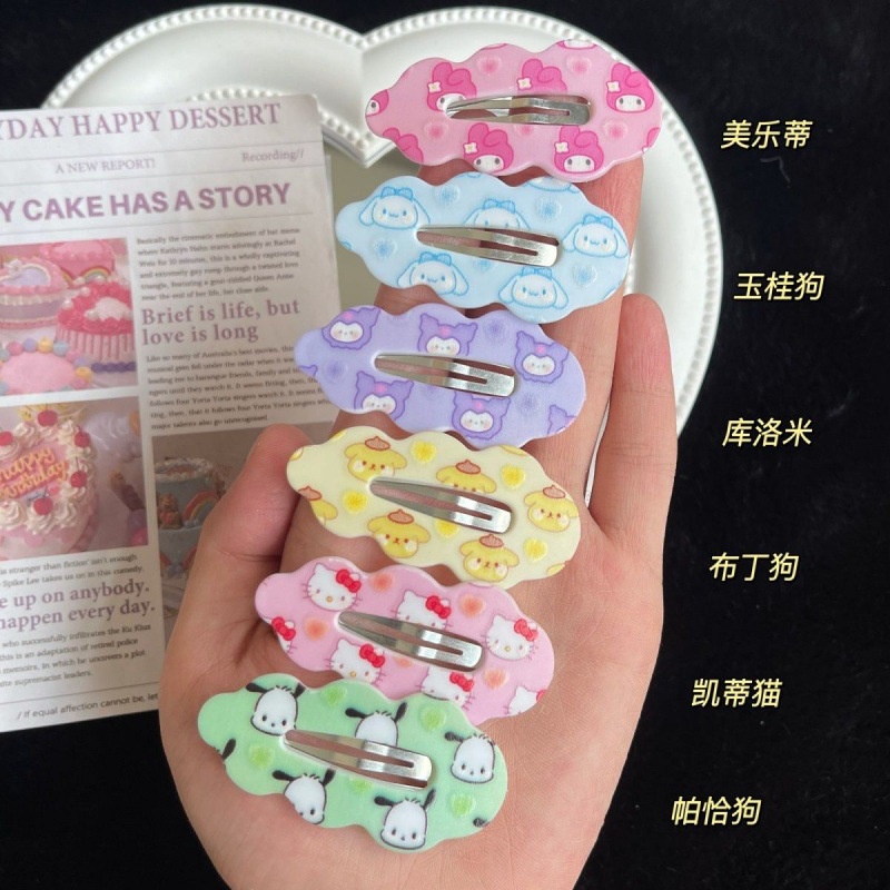 Kẹp Tóc Hình Đám Mây Sanrio Ngọt Ngào Dễ Thương Phong Cách Mới