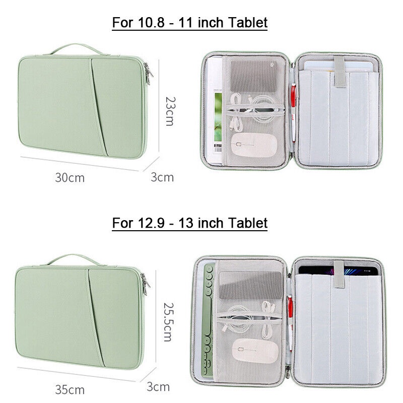 Túi Đựng Máy Tính Bảng 10.8-13 inch Cho iPad Air 4 / 5 10.9 Pro 12.9 / 11 2021 9th Air 4 10.9 10.2 Air3 10.5 Pro 11 2020