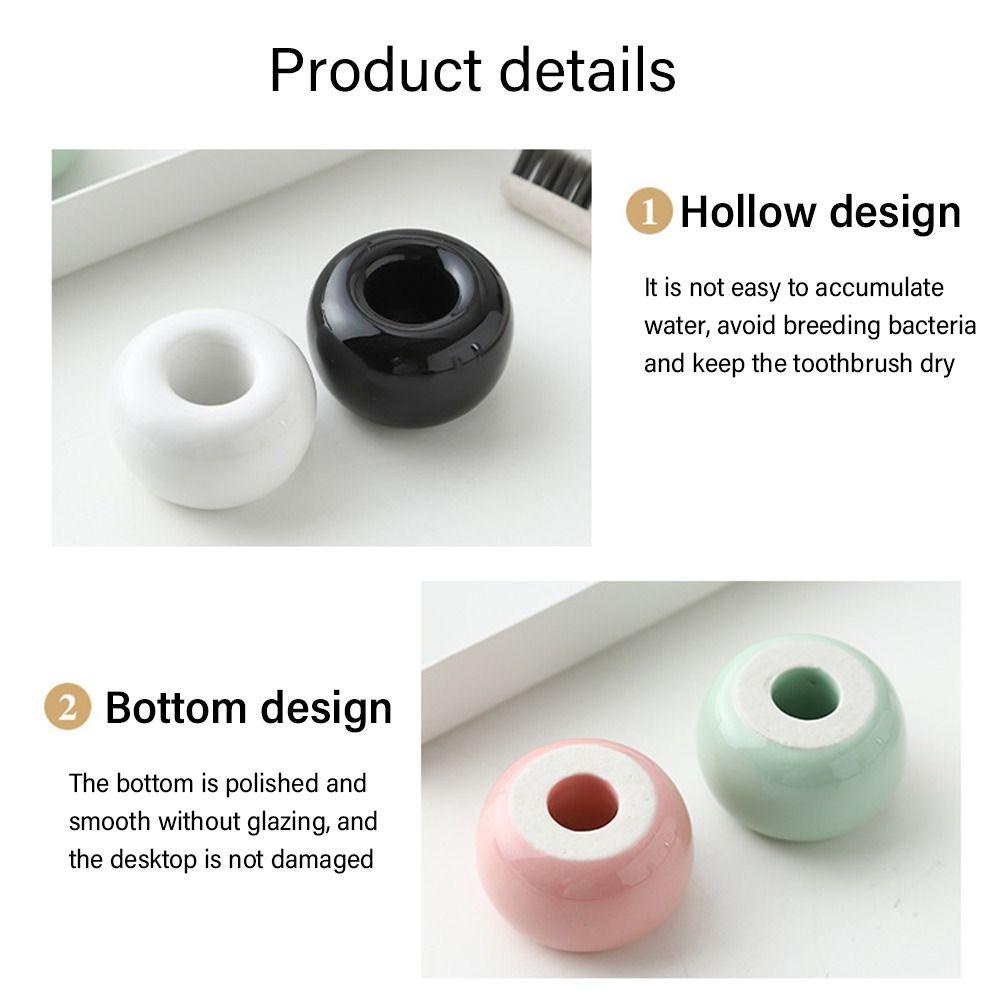 KRNY Giá Đỡ Bàn Chải Đánh Răng Bằng Sứ Thiết Kế Độc Đáo Tiện