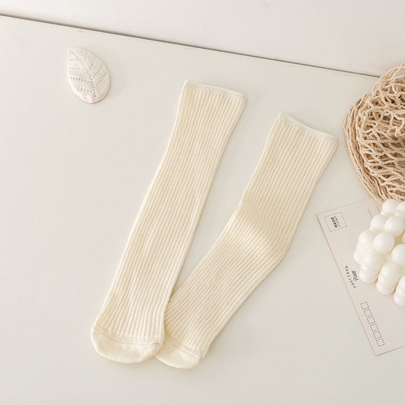 Đôi Vớ Cotton Dài Họa Tiết Sọc Dọc Nhiều Màu Sắc Thời Trang Cho Bé Gái