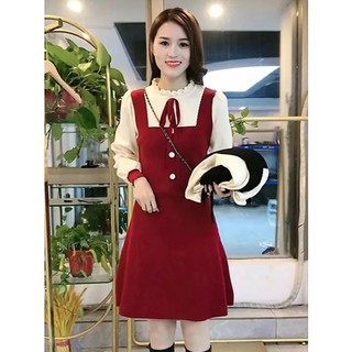 BIGSIZE (50-90 KG) ĐẦM THUN PHỐI TAY KEM CHẤT VẢI CO GIÃN THOẢI MAI, SANG CHẢNH