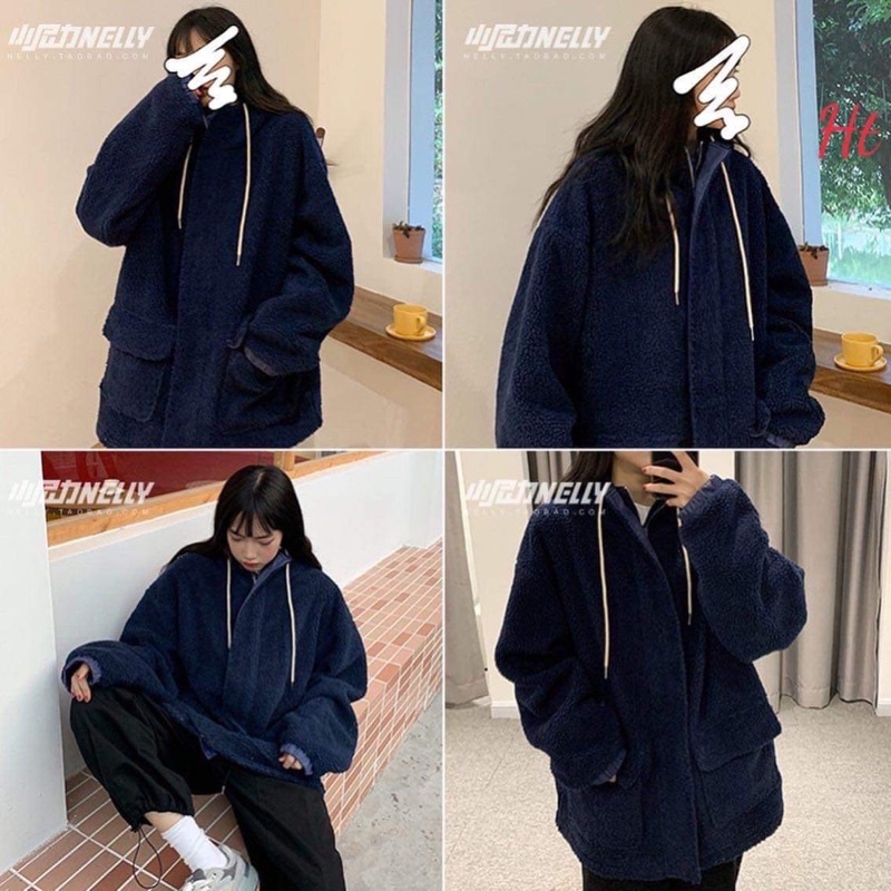 Áo lông mũ nắp túi hộp HT12