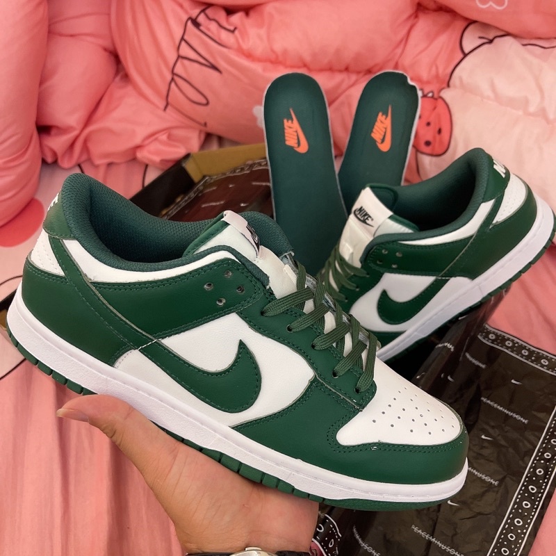 GIÀY SB DUNK LOW WHITE GREEN LAI AU