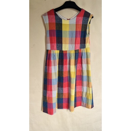 Đầm Caro Freesize new 90%