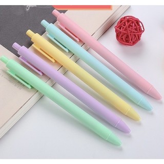 [Có quà tặng kèm] Bút Bi Màu Macaroon 0.5 Mực Đen