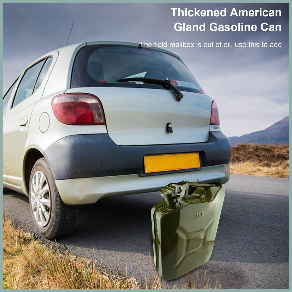 Bình Đựng Nhiên Liệu Diesel 5L / 10L Bằng Kim Loại Cho Xe Hơi