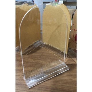 Kệ Menu Mica Để Bàn Dạng Cổng Vòm