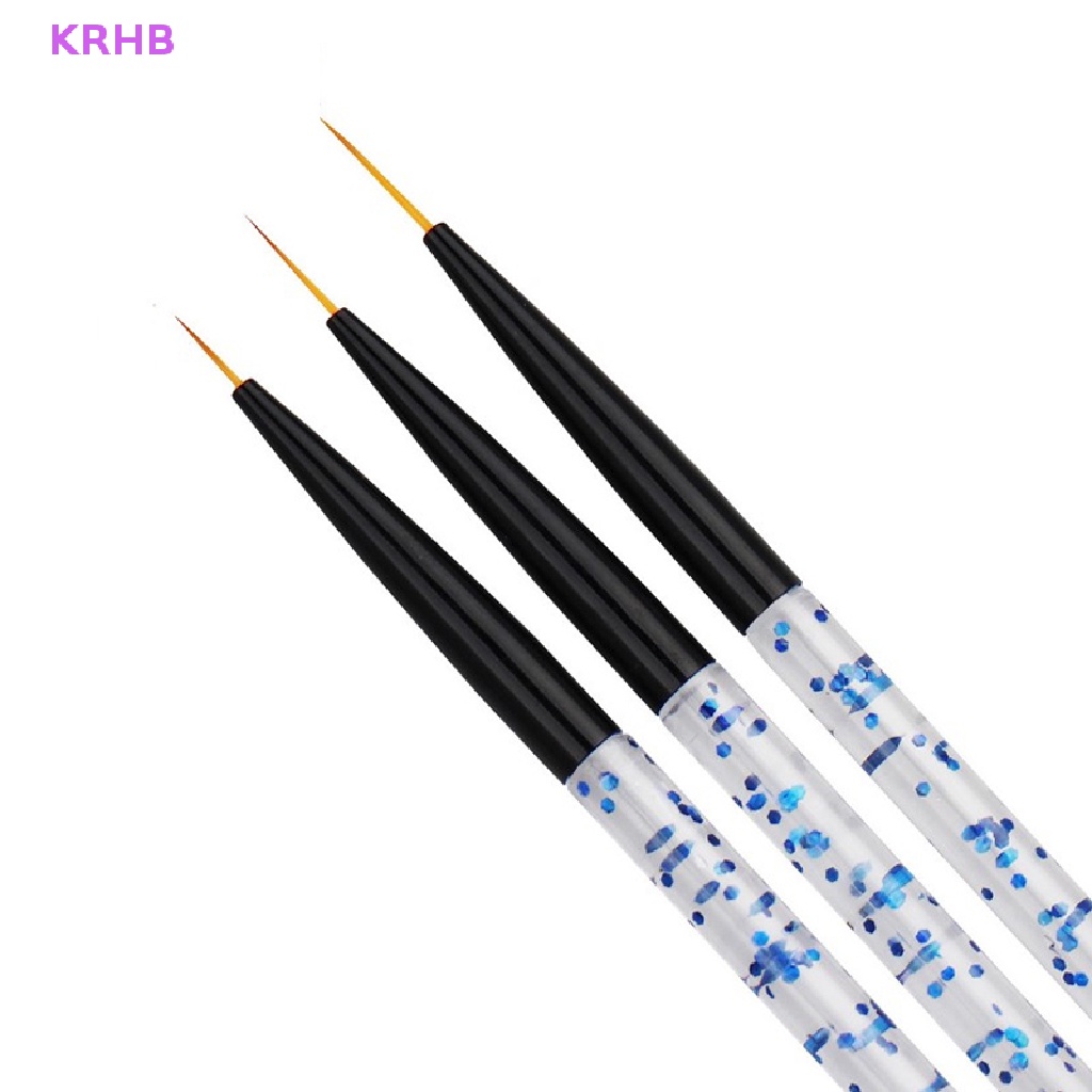 Set 3 Cọ Vẽ Trang Trí Móng Tay Nghệ Thuật Chuyên Nghiệp Mới