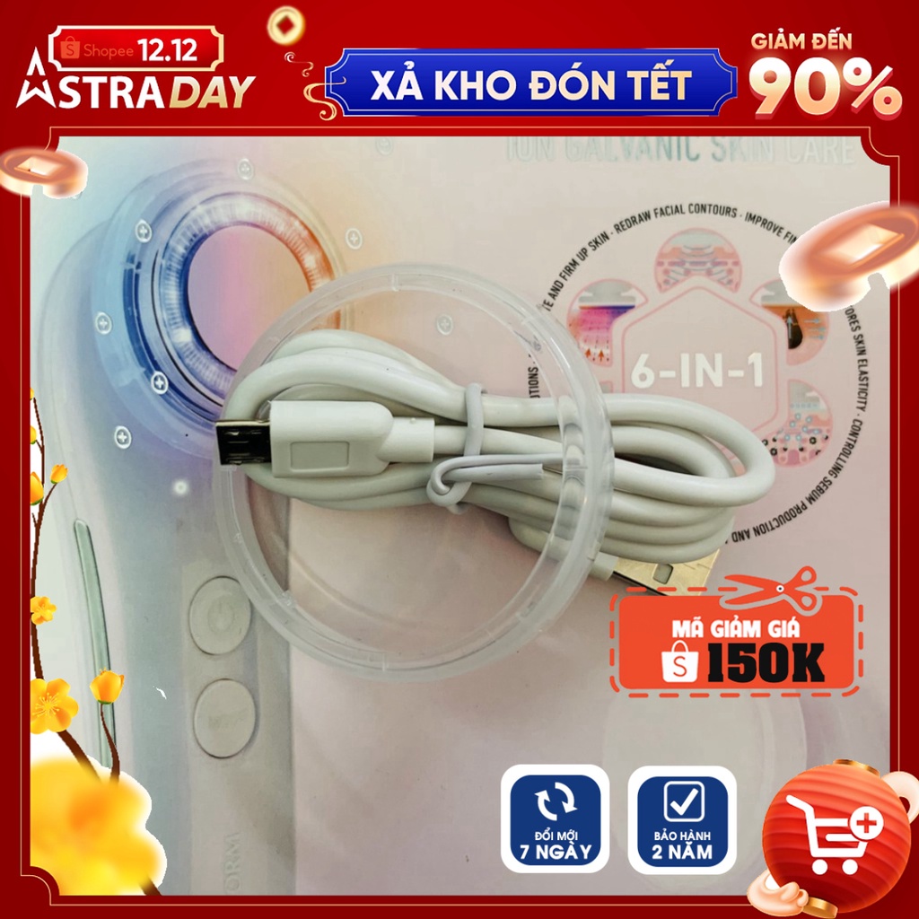 Phụ Kiện Dây Sạc + Vòng Nhựa cho Máy điện di đẩy tinh chất Lanaform PureSkin