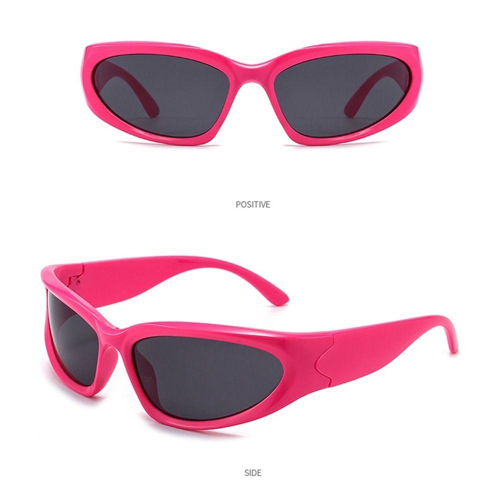 Kính Mát Gọng Oval PC Y2K Chống Tia UV Phong Cách Hàn Quốc Cổ Điển