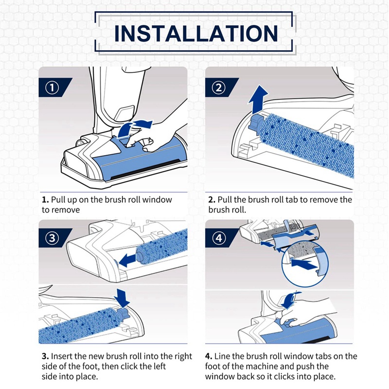 Bộ Lọc HEPA Và Chổi Lăn Thay Thế Tương Thích Với Máy Hút Bụi Bissell X7 2832Z 2955Z