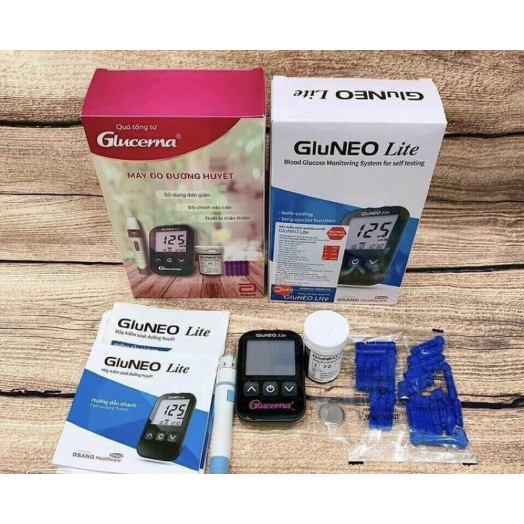 Máy đo đường huyết test tiểu đường glucerna