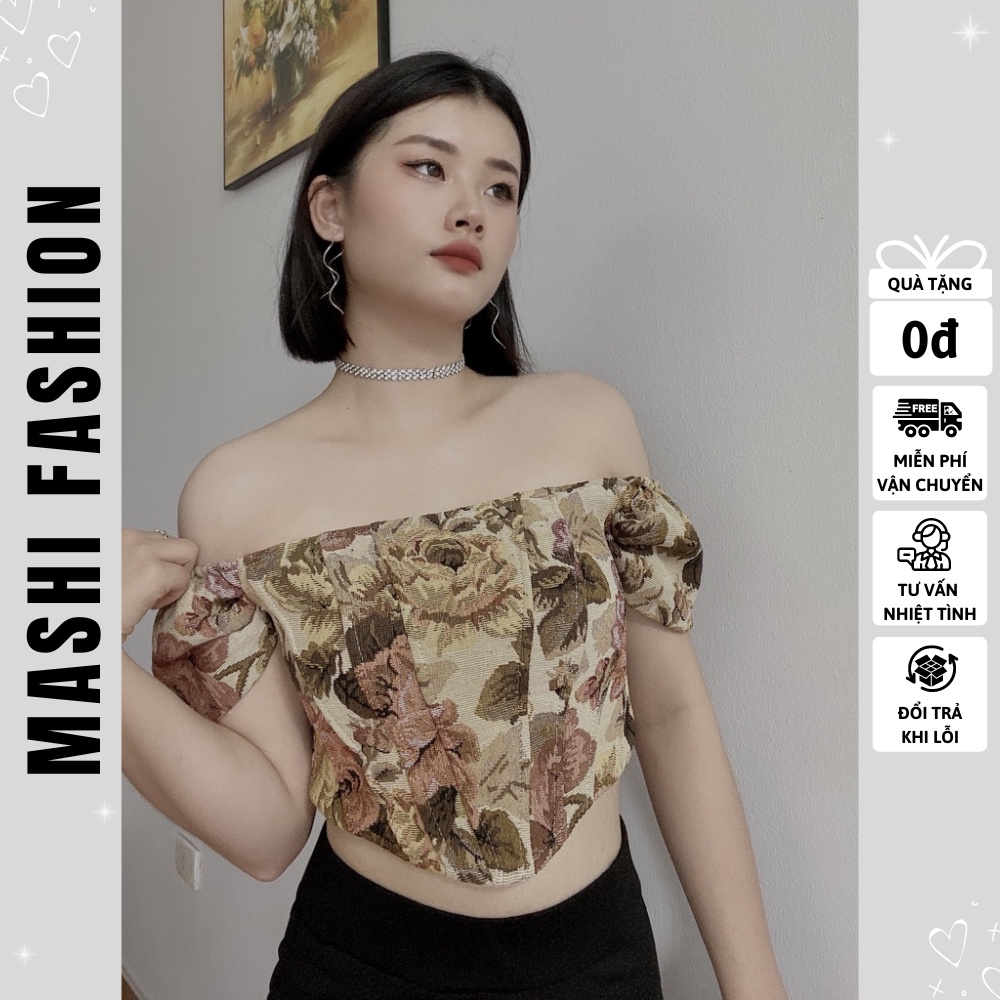 Áo Croptop Dáng Corset Phong Cách Sexy Áo Trễ Vai Thời Trang Cá Tính Nữ - CHLOE CORSET TOP